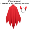 Seawhisper Teufel Kostüm Damen Teufel-Umhang Teufelshörner Haarreif Rot Faschingskostüme Masquerade Costumes - Image 3